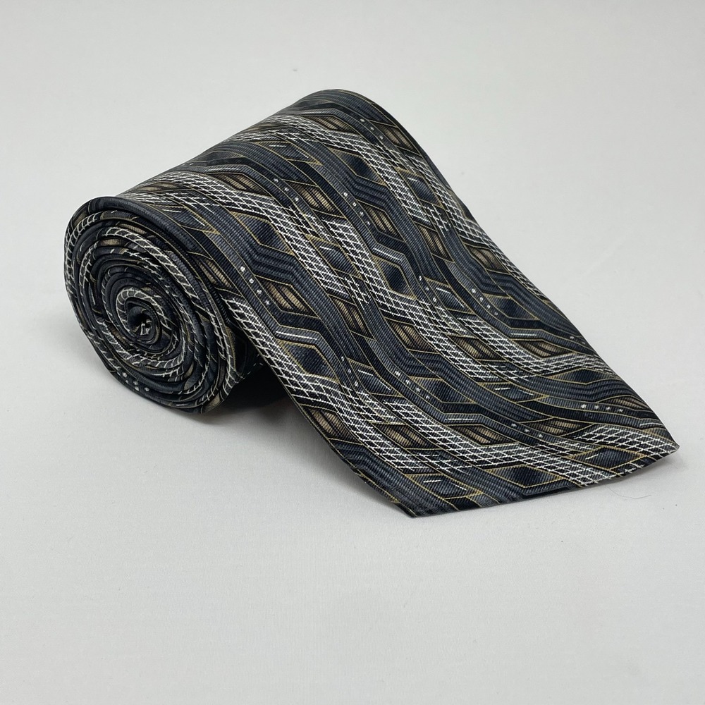 Arrow Multicolor Geometric Silk USA Tie Necktie